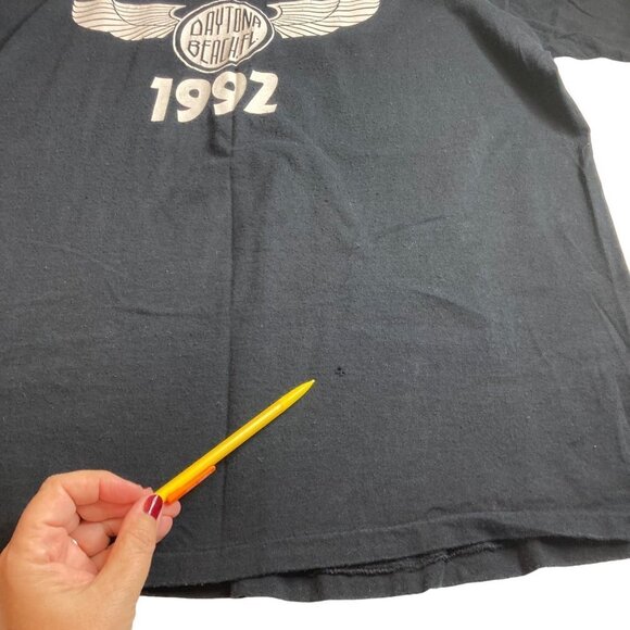Bike Week Daytona 1992 Graphic Shirt Sz XL Single Stitch Vintage Motorcycle READ - Picture 6 of 7